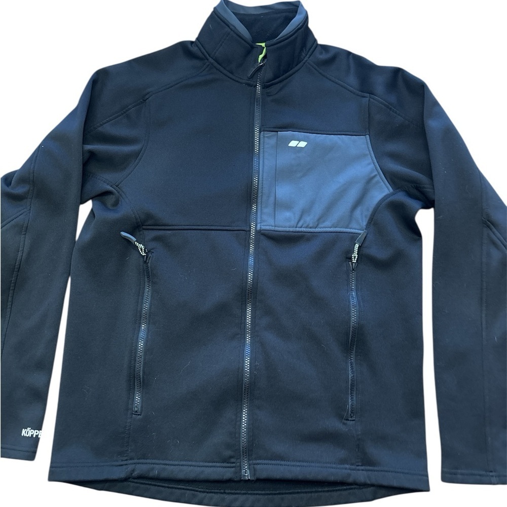 KOPPEN MENS BLACK SOFTSHELL JACKET